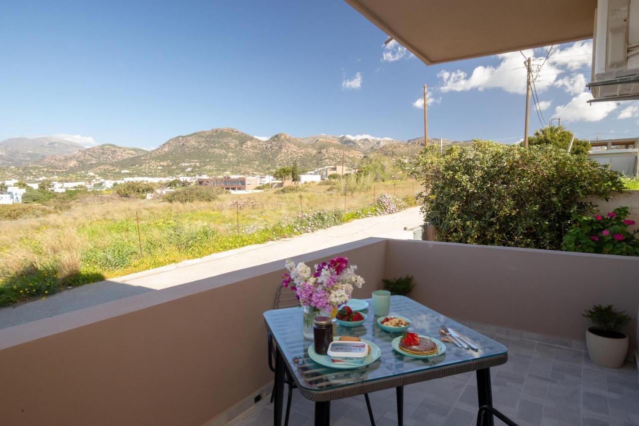 Studio Athena With Panoramic View Of Makrygialos Pilalimata Exterior photo